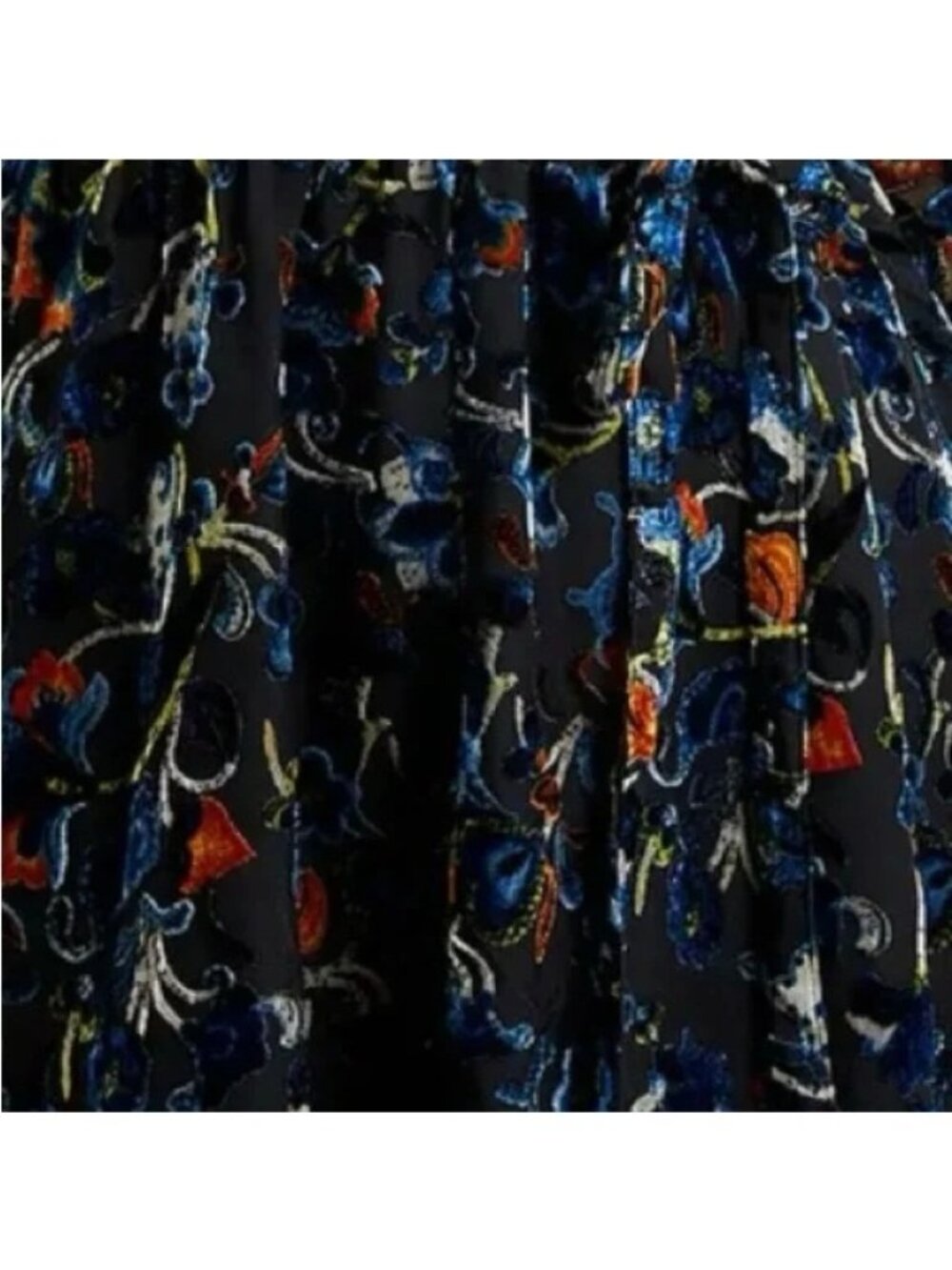 French Connection Avery Burnout Velvet Mini Dress Size 0 - New with Tags - Picture 7 of 9